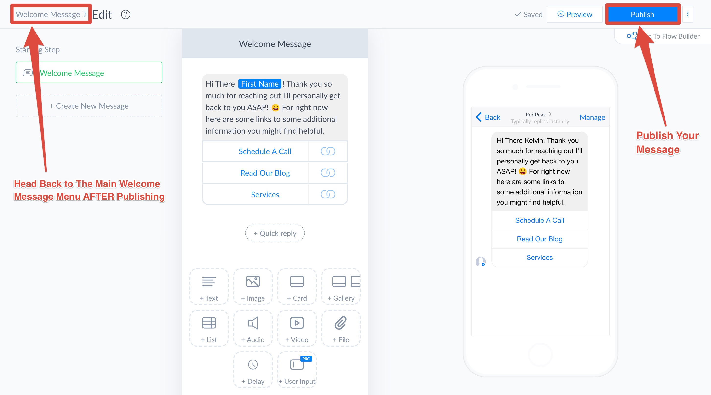 Create Your First Messenger Chatbot